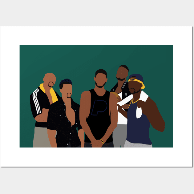 Indiana Pacers GQ Photoshoot Wall Art by xRatTrapTeesx